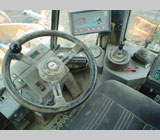 CASE 821B inside cab